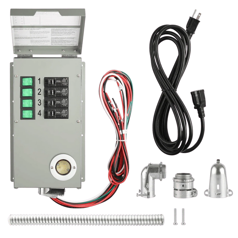 Load image into Gallery viewer, Nature's Generator 120V 15A 4-Circuit Non-Automatic Transfer Switch HKNGPTK
