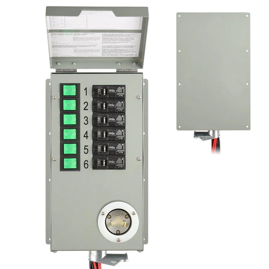 Nature's Generator 120V 30A 6-Circuit Non-Automatic Transfer Switch HKNGPTKEL