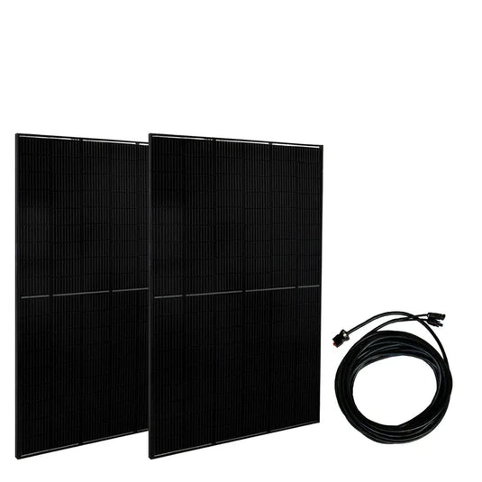 Nature's Generator Powerhouse V2 Solar +Power Pod + 8X 410W Solar Panel+ 350W Wind Turbine NGPHPTAW