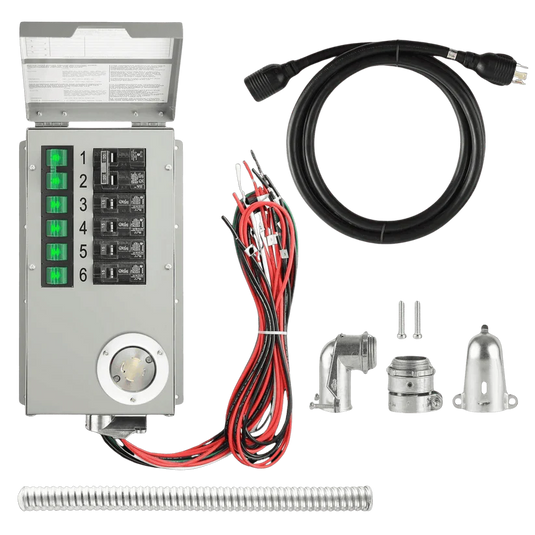 Nature's Generator 120V/240V 30A 6-Circuit Non-Automatic Transfer Switch NGPHPTK