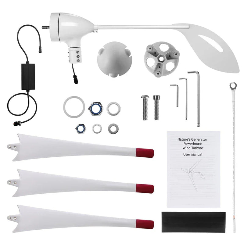 Load image into Gallery viewer, Nature's Generator 350W Wind Turbine NGPHWT
