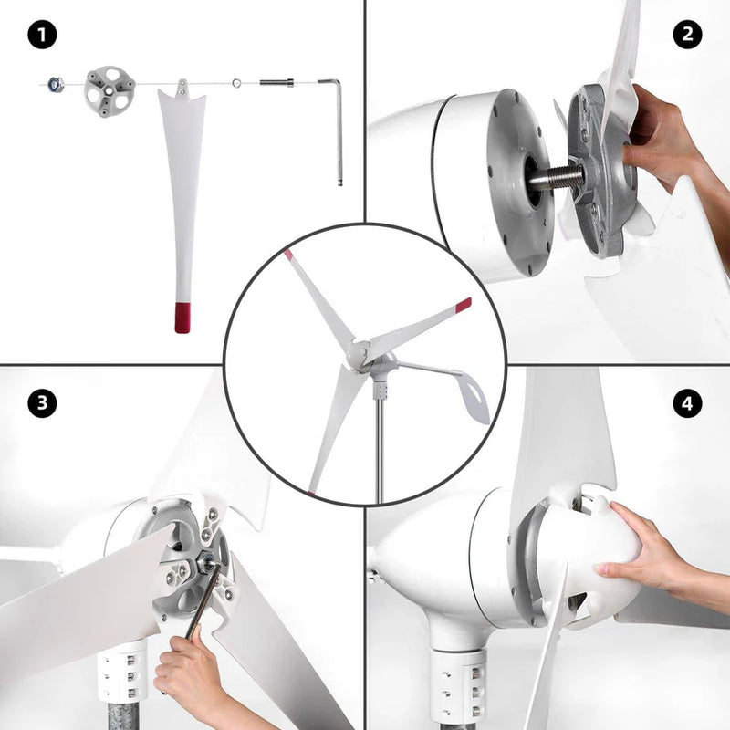 Load image into Gallery viewer, Nature's Generator 350W Wind Turbine NGPHWT
