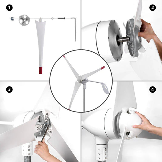 Nature's Generator 350W Wind Turbine NGPHWT