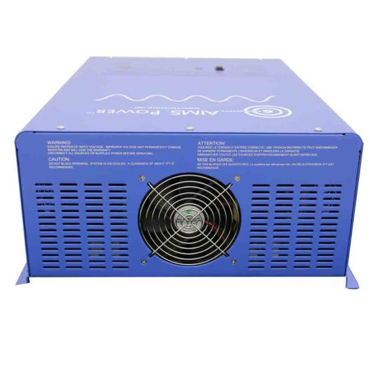 Aims Off Grid / Back Up 6000 Watt Pure Sine Inverter Charger Split Phase 120V / 240V & 24V Lithium Battery Kit KITC-6K24240