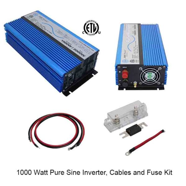Load image into Gallery viewer, Aims 1000 Watt Pure Sine Power Inverter Kit  KITPWRI100012S
