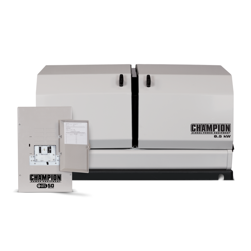 Load image into Gallery viewer, Champion 8.5-kW Home Standby Generator with 50-amp Outdoor-Rated Automatic Transfer Switch 100177 - Champion Backup Generator Store
