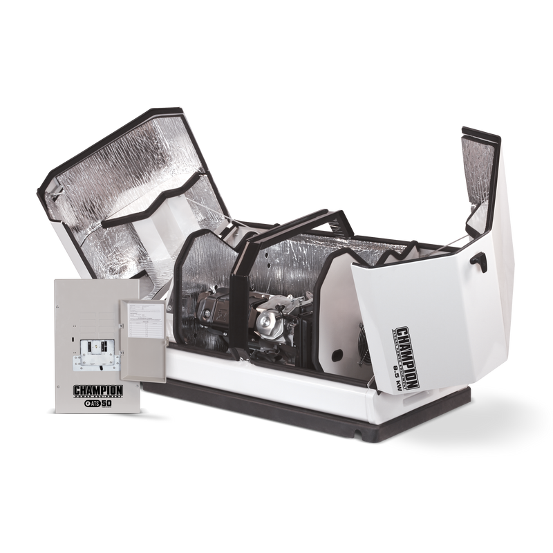 Load image into Gallery viewer, Champion 8.5-kW Home Standby Generator with 50-amp Outdoor-Rated Automatic Transfer Switch 100177 - Champion Backup Generator Store
