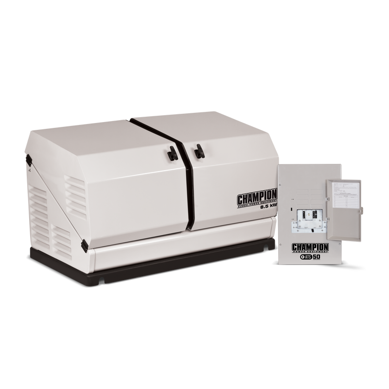 Load image into Gallery viewer, Champion 8.5-kW Home Standby Generator with 50-amp Outdoor-Rated Automatic Transfer Switch 100177 - Champion Backup Generator Store
