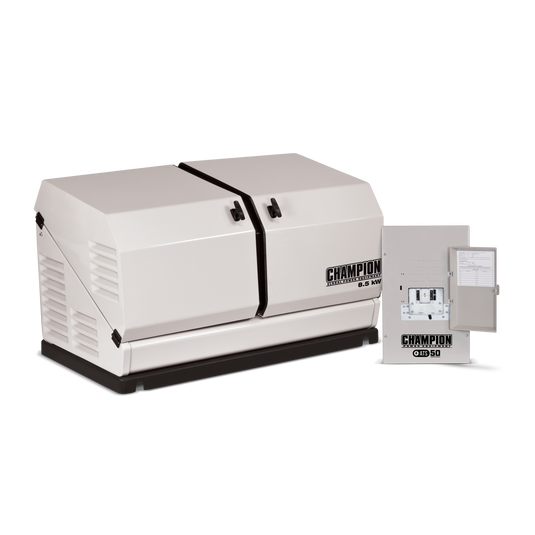 Champion 8.5-kW Home Standby Generator with 50-amp Outdoor-Rated Automatic Transfer Switch 100177 - Champion Backup Generator Store