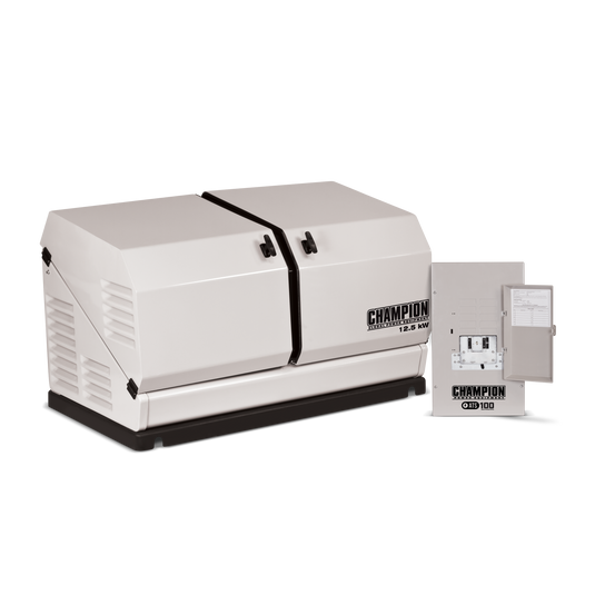 Champion 12.5-KW Home Standby Generator with 100-amp Outdoor-Rated Automatic Transfer Switch 100179 - Champion Backup Generator Store