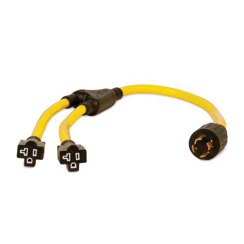 Champion 3-Foot 30-Amp 125/250-Volt Generator Y-Adapter (L14-30P to two 5-20R) 48035 - Champion Backup Generator Store