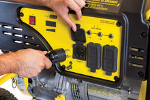 Load image into Gallery viewer, Champion 25-Foot 30-Amp 125/250-Volt Duplex-Style Generator Extension Cord with Circuit Breakers (L14-30P to four 5-20R) 48043 - Champion Backup Generator Store