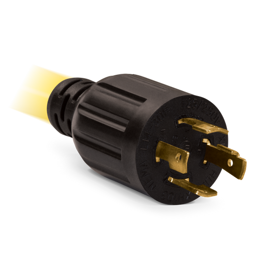 Champion 25-Foot 30-Amp 125/250-Volt Duplex-Style Generator Extension Cord (L14-30P to four 5-20R) 48033 - Champion Backup Generator Store