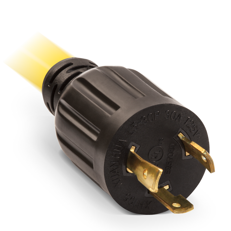 Load image into Gallery viewer, Champion 25-Foot 30-Amp 125-Volt Fan-Style Generator Extension Cord (L5-30P to three 5-15R) 48034 - Champion Backup Generator Store
