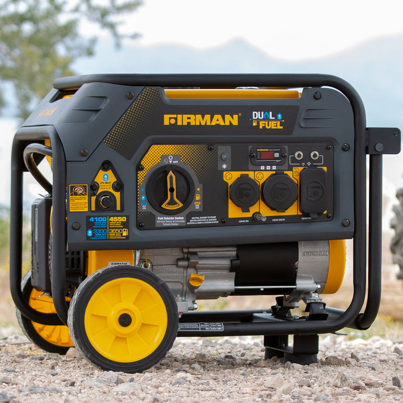 Load image into Gallery viewer, Firman 4550/3650W GAS 4100/3300W LPG Recoil Start Dual Fuel Generator CARB and cETL Certified - Firman Backup Generator Store
