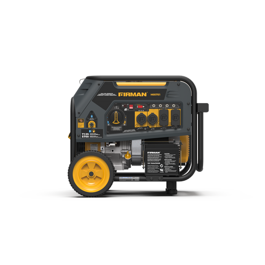 Firman 7125/5700W GAS 7125/5700W LPG 30A 120/240V Electric Start Dual Fuel Portable Generator CARB Certified - Firman Backup Generator Store
