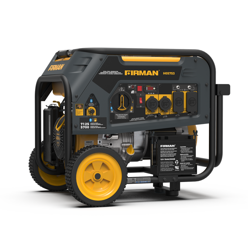 Load image into Gallery viewer, Firman 7125/5700W GAS 7125/5700W LPG 30A 120/240V Electric Start Dual Fuel Portable Generator cETL Certified - Firman Backup Generator Store
