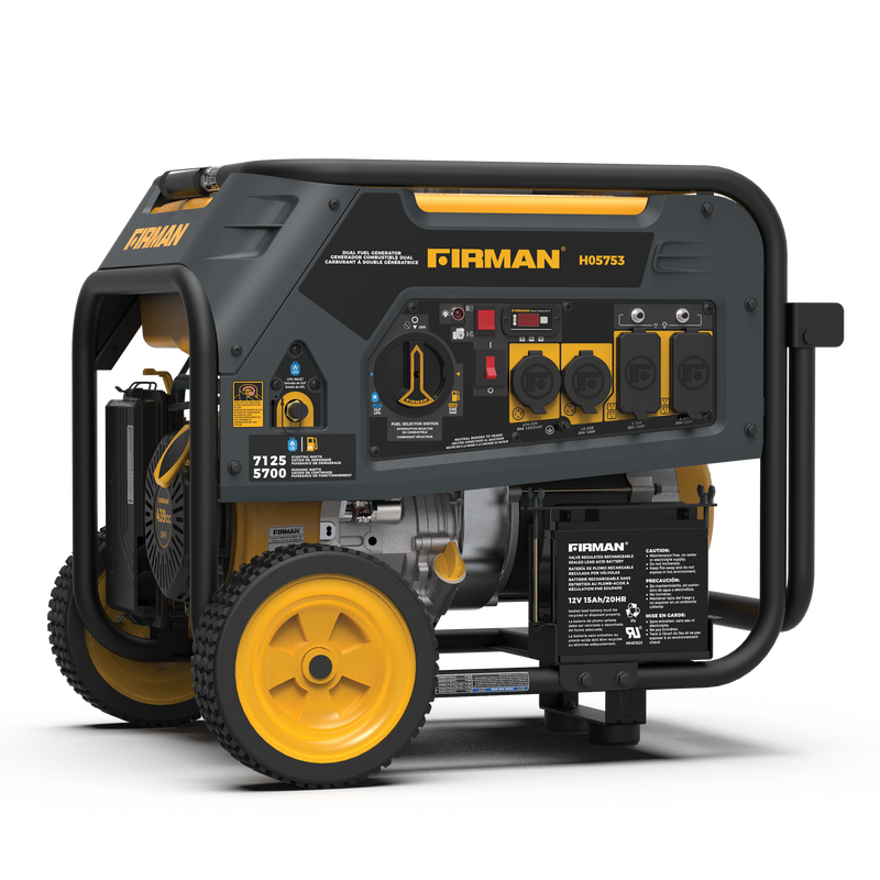 Load image into Gallery viewer, Firman 7125/5700W GAS 7125/5700W LPG 30A 120/240V Electric Start Dual Fuel Portable Generator cETL Certified - Firman Backup Generator Store

