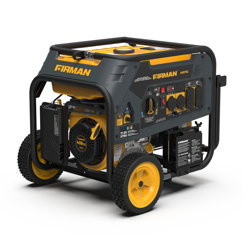 Load image into Gallery viewer, Firman 7125/5700W GAS 7125/5700W LPG 30A 120/240V Electric Start Dual Fuel Portable Generator cETL Certified - Firman Backup Generator Store
