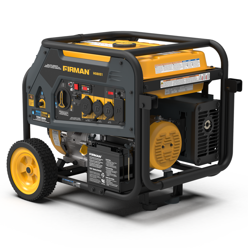 Load image into Gallery viewer, Firman 10000/8000: GAS 9050/7250: LPG Watt 50A 120/240V Electric Start Dual Fuel Portable Generator CARB Certified - Firman Backup Generator Store
