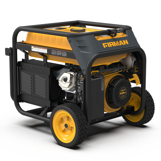 Firman 10000/8000: GAS 9050/7250: LPG Watt 50A 120/240V Electric Start Dual Fuel Portable Generator CARB Certified - Firman Backup Generator Store