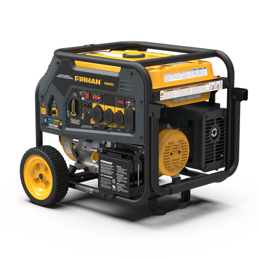 Firman 10000/8000: GAS 9050/7250: Watt 50A 120/240V Electric Start Dual Fuel Portable Generator cTEL Certified - Firman Backup Generator Store