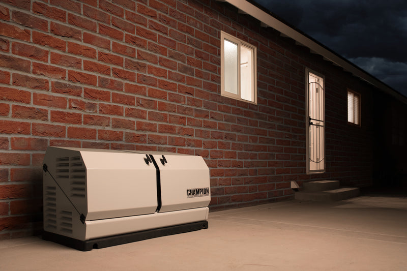 Load image into Gallery viewer, Champion 14kW aXis Home Standby Generator System with 200-Amp aXis Automatic Transfer Switch 100837 - Champion Backup Generator Store
