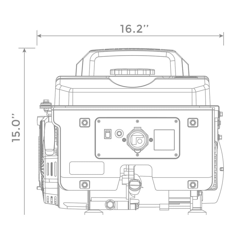 Load image into Gallery viewer, Firman 1300/1050 Watt Recoil Start Gas Portable Generator CARB and cETL Certified - Firman Backup Generator Store

