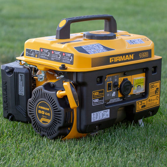 Firman 1300/1050 Watt Recoil Start Gas Portable Generator CARB and cETL Certified - Firman Backup Generator Store