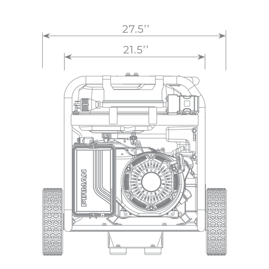 Firman 5700W Recoil Start Dual Fuel Portable Generator CARB Certified - Firman Backup Generator Store