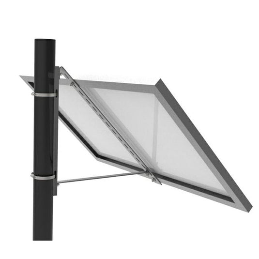 Aims Adjustable Single Panel Pole Mount for 120W/130W width up to 26.77