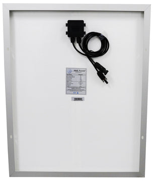 Aims 50 Watt Solar Panel Mono Aluminum Frame Ground/Roof Mount - Aims Backup Generator Store