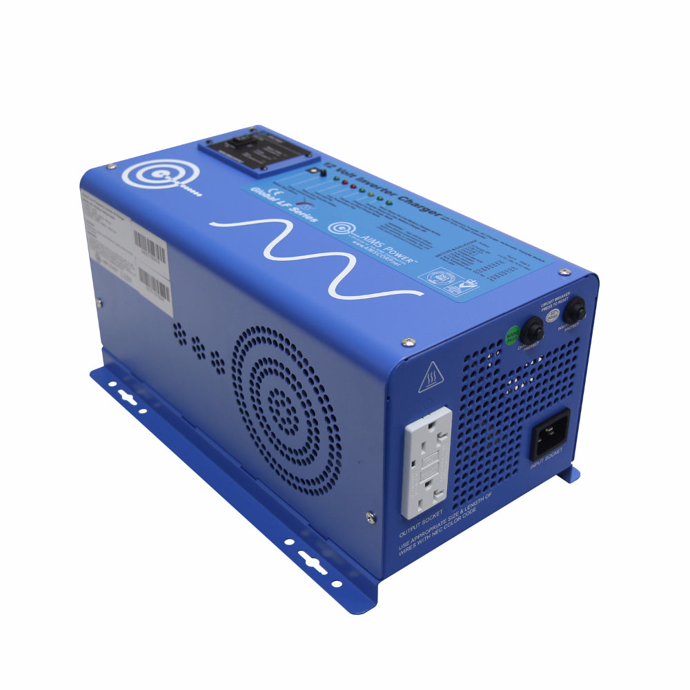 Aims 1500 Watt Pure Sine Inverter Charger - Aims Backup Generator Store