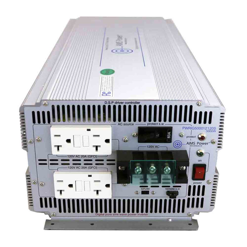 Load image into Gallery viewer, Aims 5000 Watt Pure Sine inverter - 12 Volt 50/60 hz Industrial - Aims Backup Generator Store
