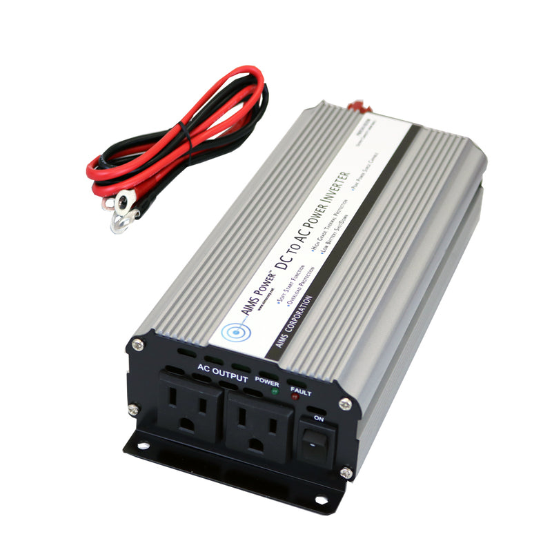 Load image into Gallery viewer, Aims 800 Watt Power Inverter with Cables - Aims Backup Generator Store
